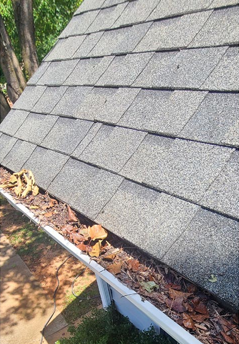 Ballard Gutter Whitening Service Before and After