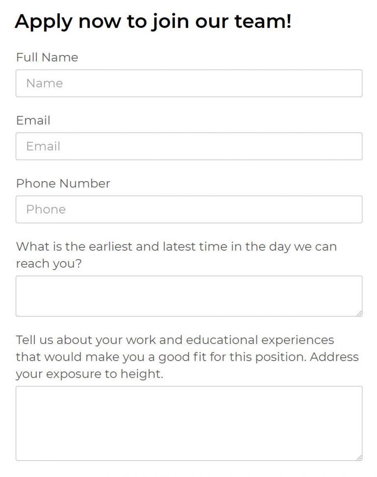 Field Technician Application